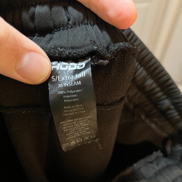 Hodo Men's jet black Jogger sweatpants athletic pants Small S Extra Tall EUC - Picture 5 of 5
